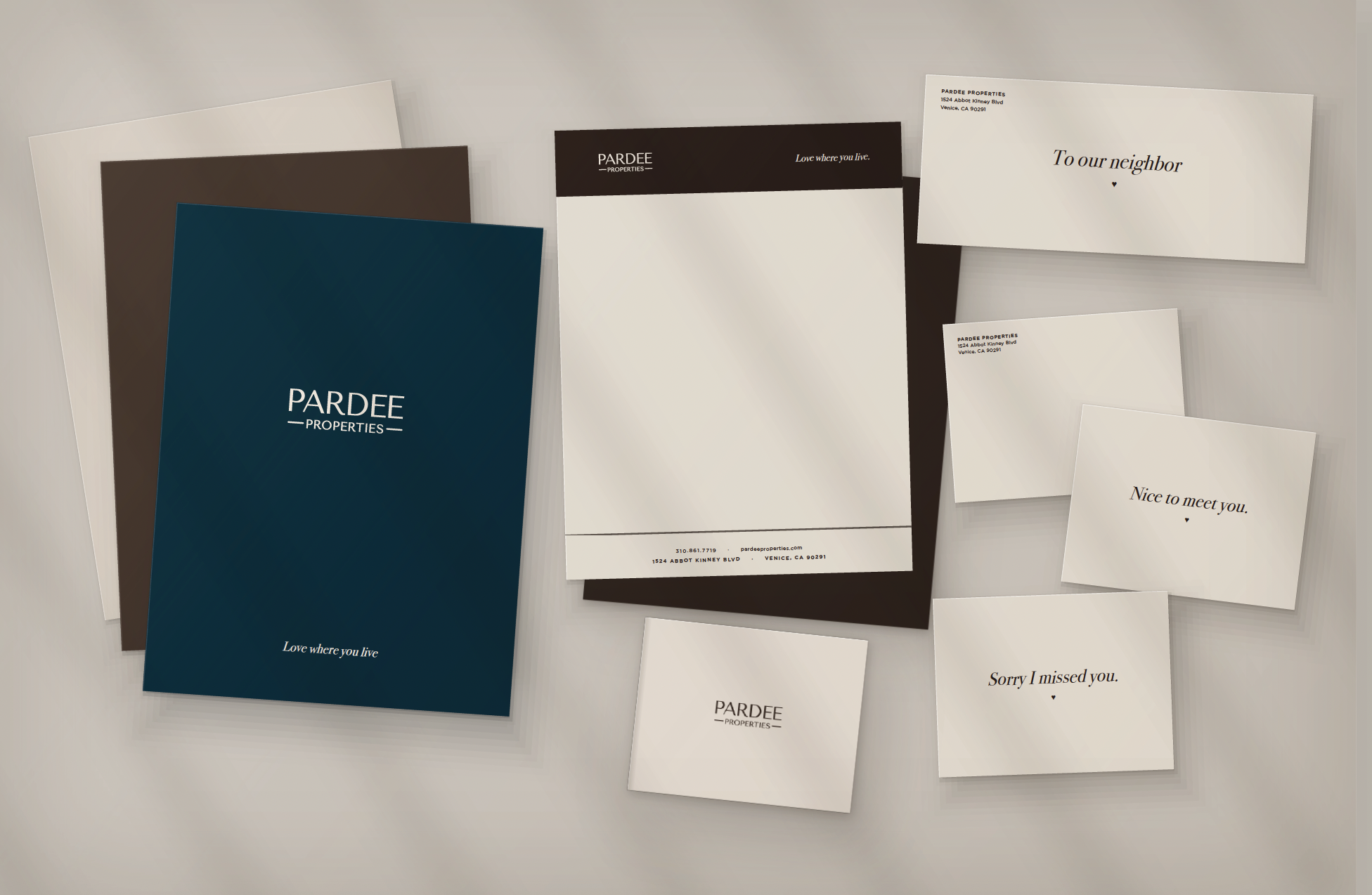 Print collateral suite portfolio example