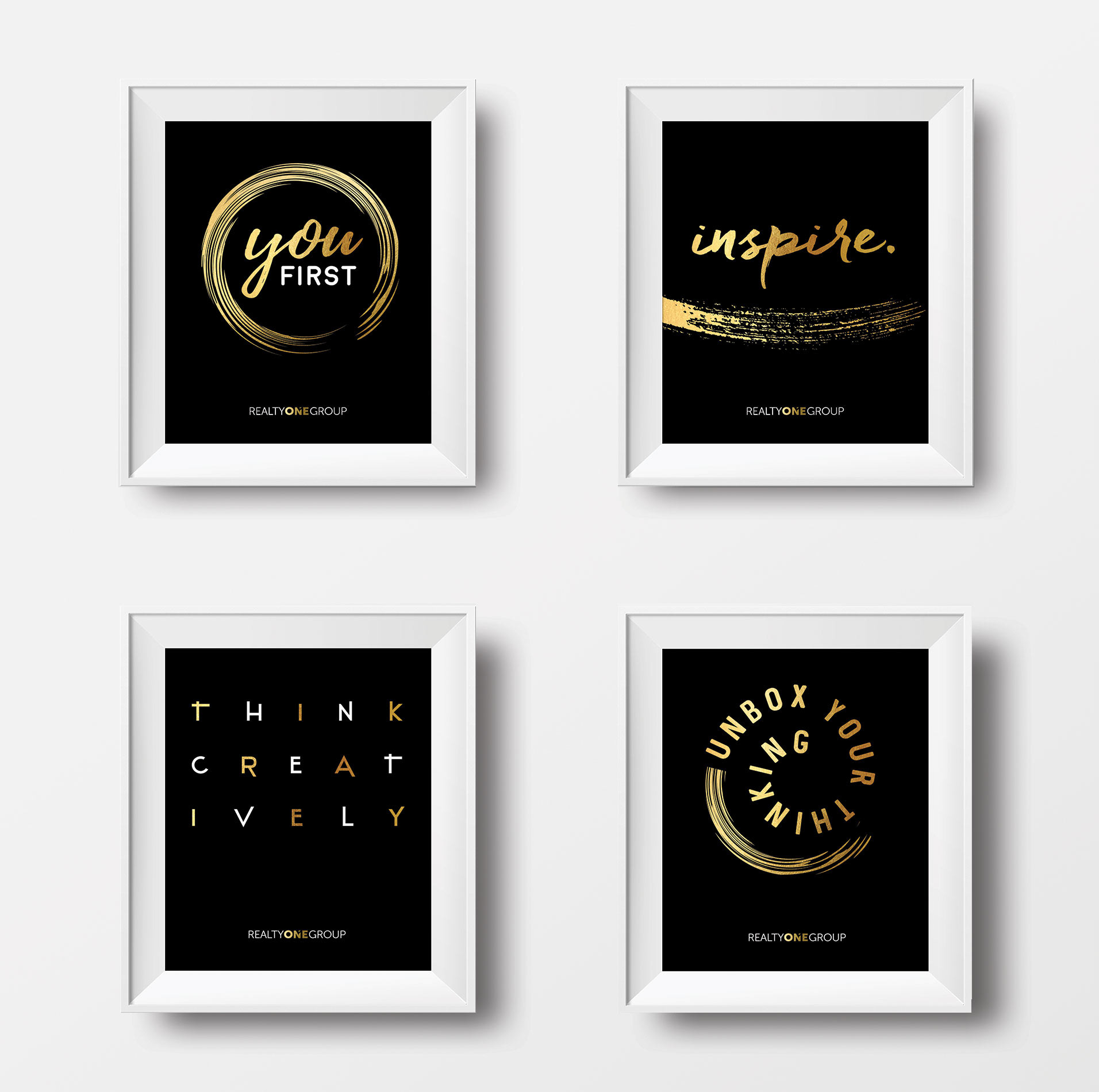 Realty ONE Group culture posters portfolio example